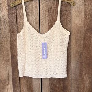 Florence Women's Cream Tank Top